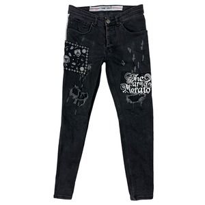 Mario‎ Morato Women Skinny Fit Black Jeans Sz 31